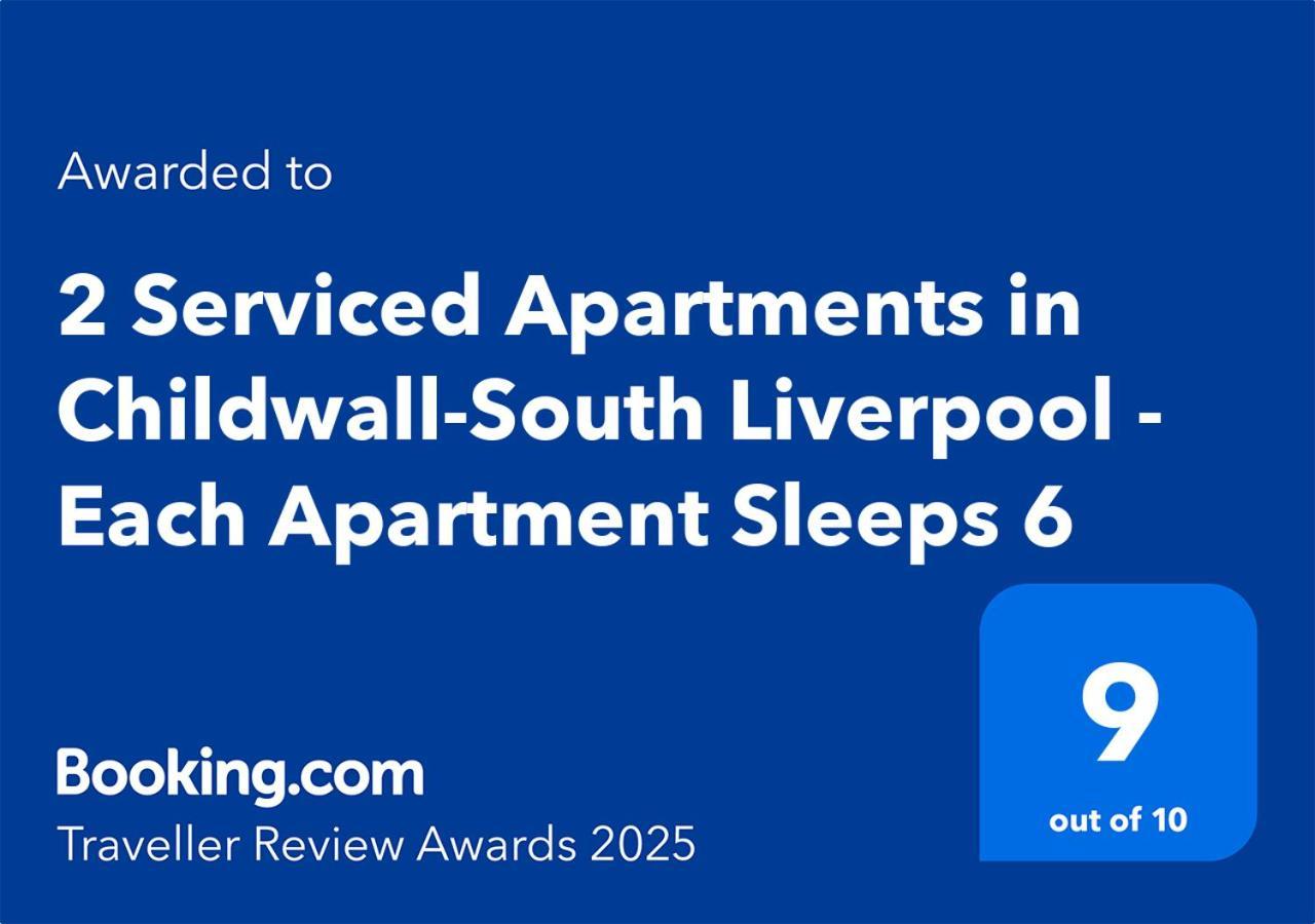 2 Serviced Apartments In Childwall-South Liverpool - Each Apartment Sleeps 6 Buitenkant foto